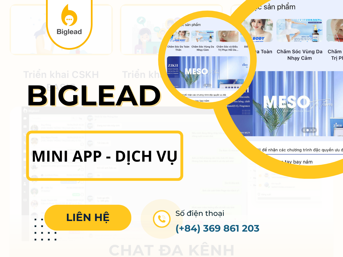 SỬ DỤNG MINI APP CHO NGÀNH DỊCH VỤ – GIẢI PHÁP CHUYỂN ĐỔI SỐ TOÀN DIỆN