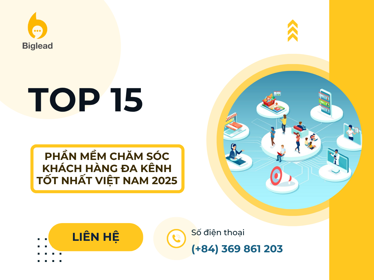 TOP 15 PHẦN MỀM CHĂM SÓC KHÁCH HÀNG ĐA KÊNH TỐT NHẤT VIỆT NAM 2025