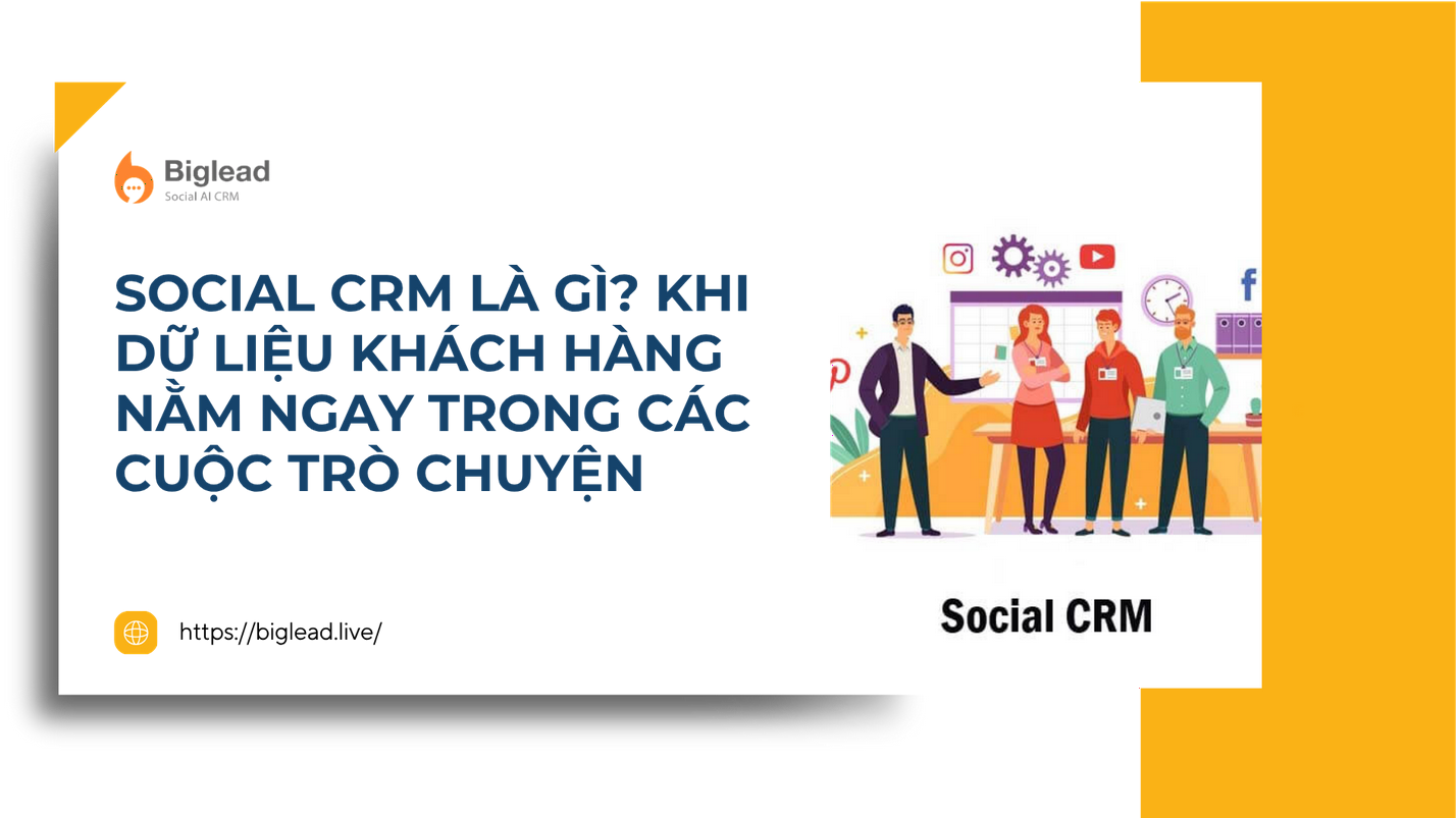 Social CRM là gì? Khi dữ liệu khách hàng nằm ngay trong các cuộc trò chuyện
