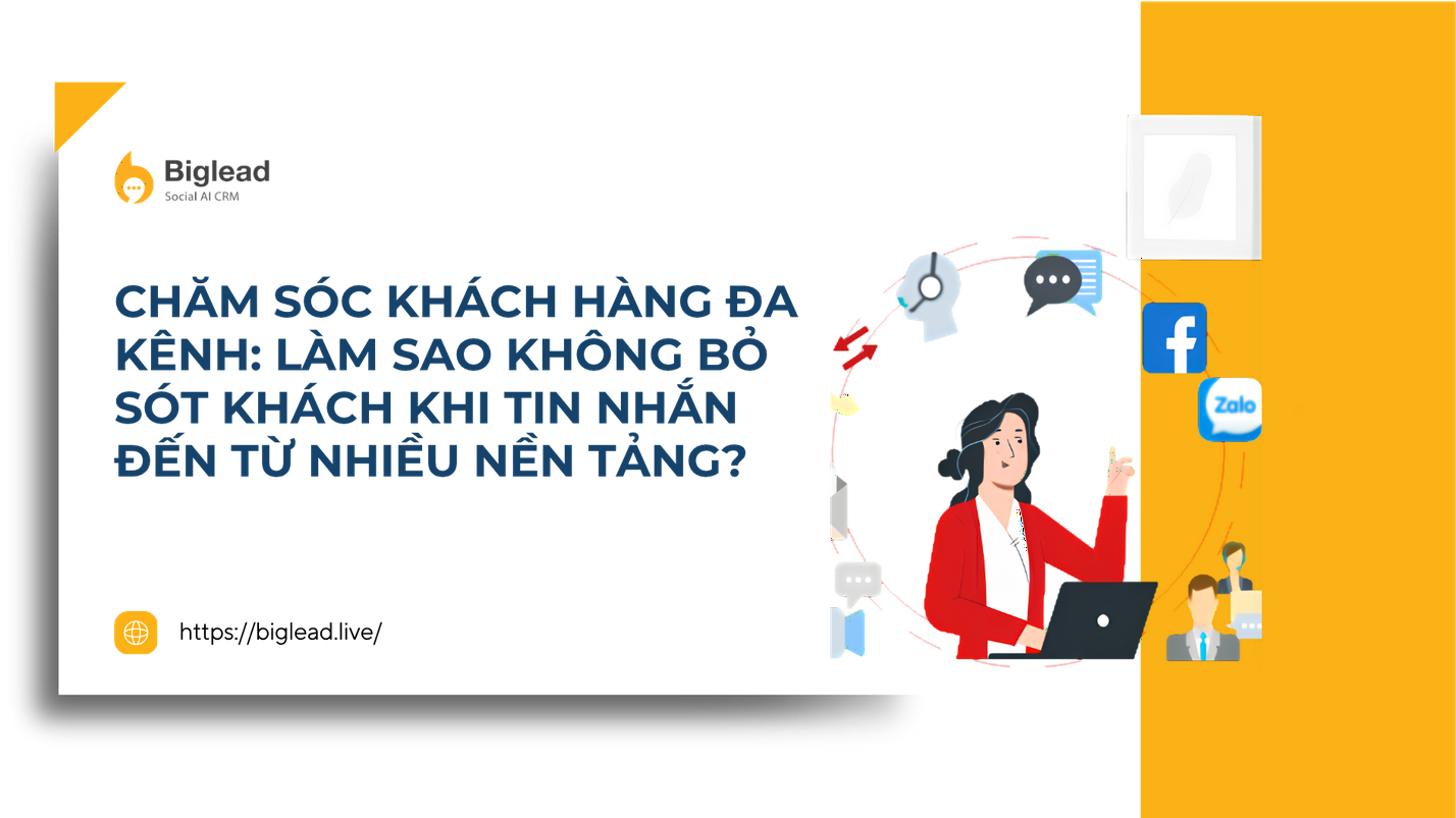 CHĂM SÓC KHÁCH HÀNG ĐA KÊNH: LÀM SAO KHÔNG BỎ SÓT KHÁCH KHI TIN NHẮN ĐẾN TỪ NHIỀU NỀN TẢNG?