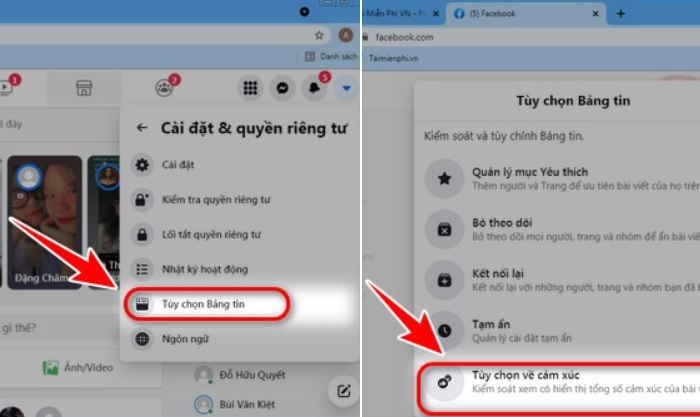 Ảnh 6: Cách ẩn like trên Facebook bằng máy tính