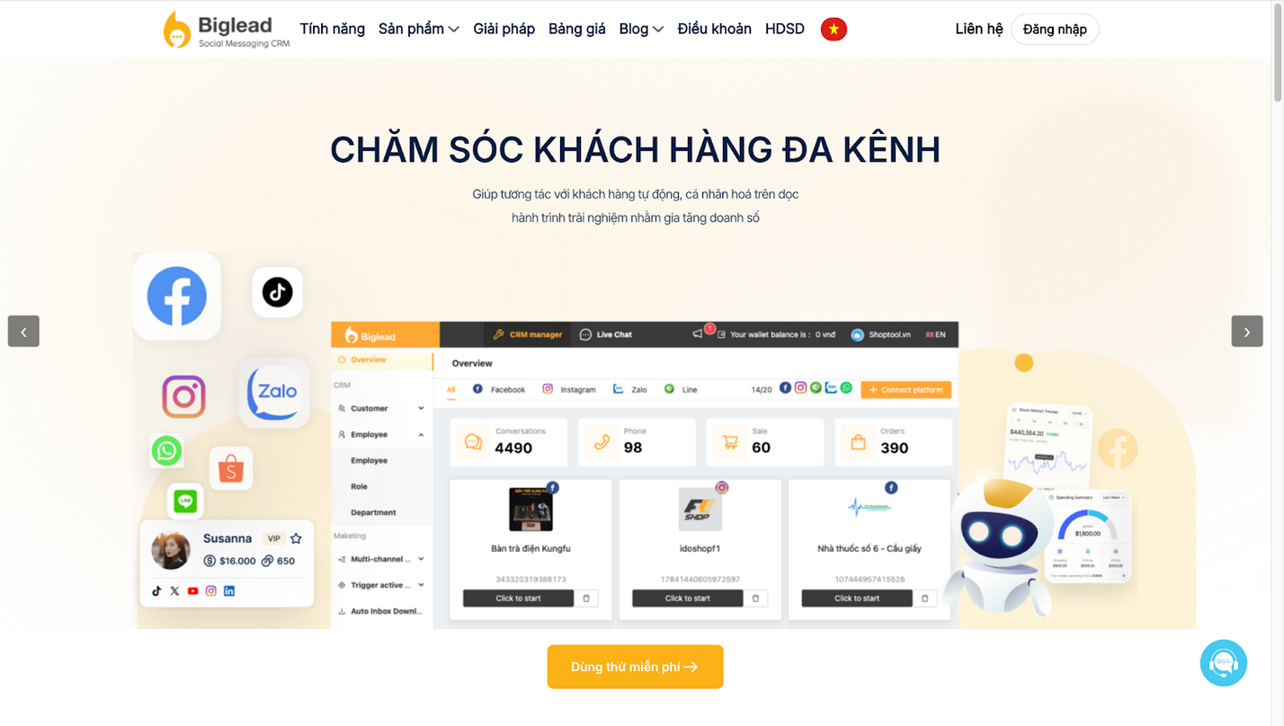 Ảnh 3: Biglead là gì? Tổng quan về nền tảng tiếp thị tin nhắn đa kênh