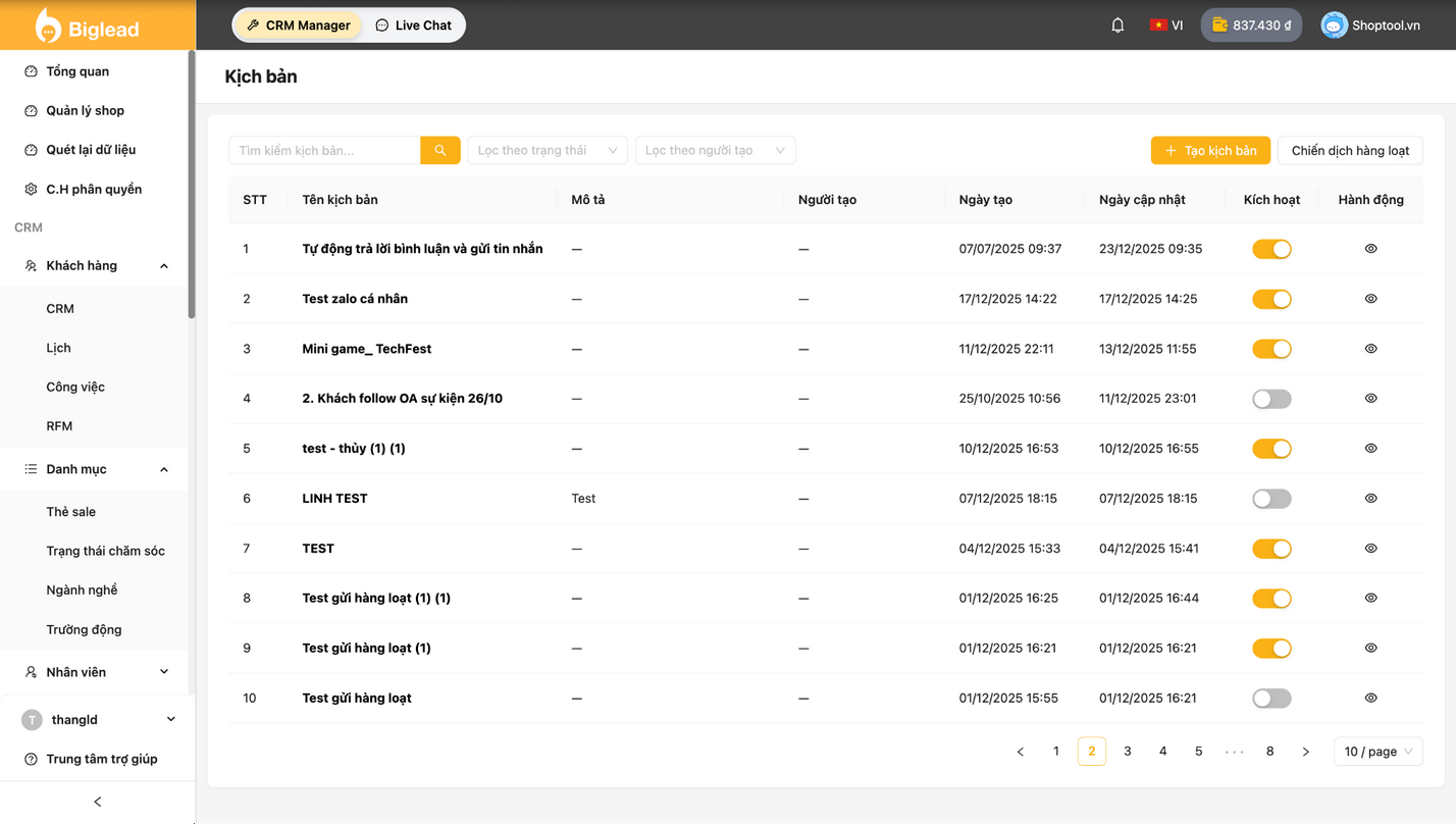 Ảnh 5: Tự động hoá Marketing Automation – nuôi dưỡng khách hàng 24/7