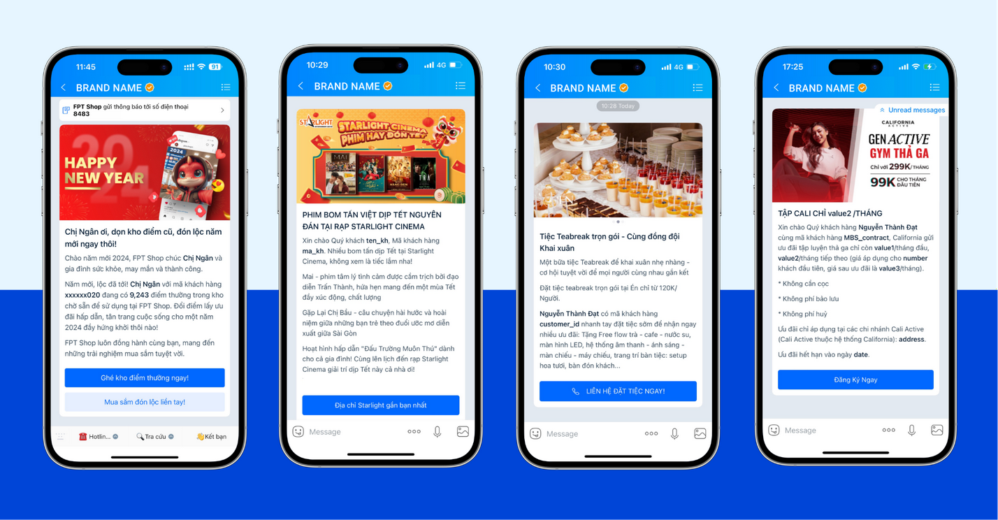 Ảnh 6: Zalo Notification Service (ZNS) – Xác nhận niềm tin tuyệt đối
