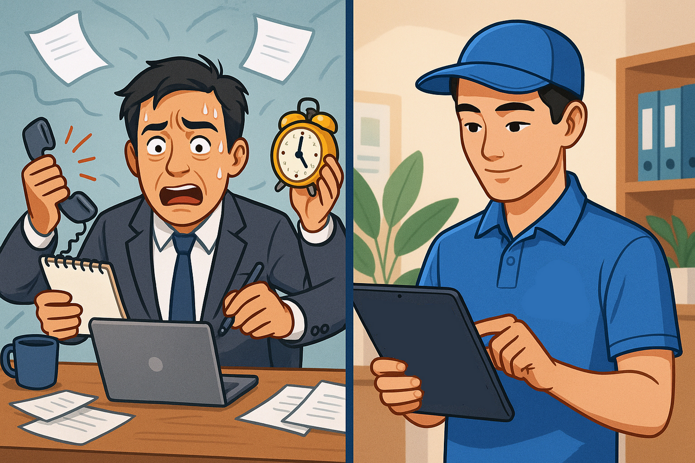 Ảnh 9: Khách hàng bị chăm sóc chồng chéo