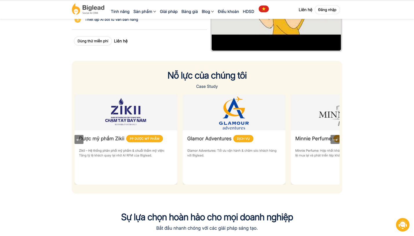 Ảnh 13: Những thành tựu Biglead đạt được