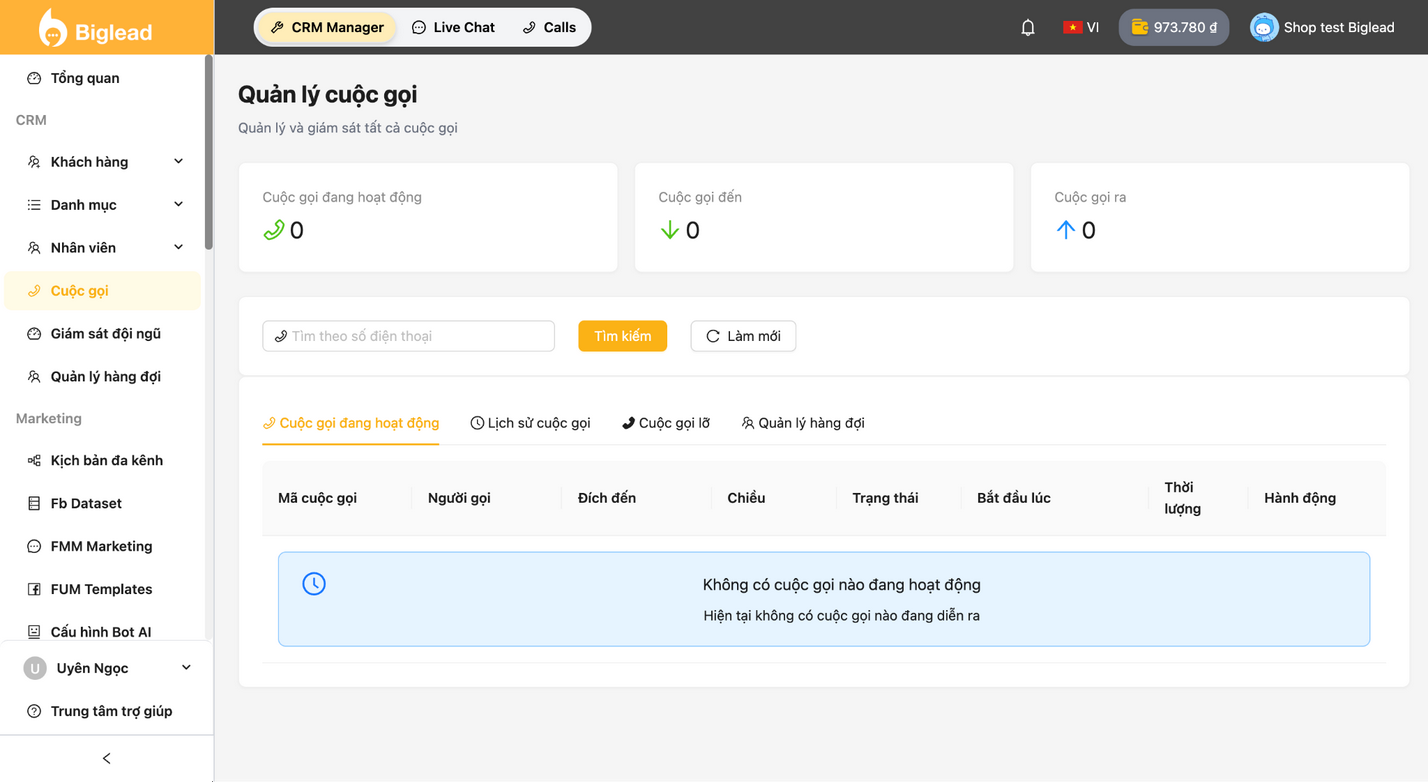 Ảnh 9: Biglead – Giải pháp tổng đài đa kênh tích hợp CRM dành cho doanh nghiệp