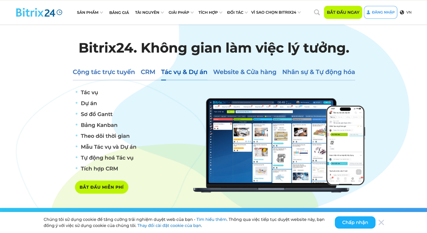 Ảnh 7: Bitrix24 – Nền tảng CRM tích hợp chat đa kênh