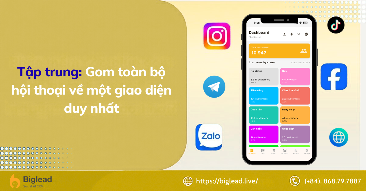 Ảnh 2: Tập trung: Gom toàn bộ hội thoại về một giao diện duy nhất