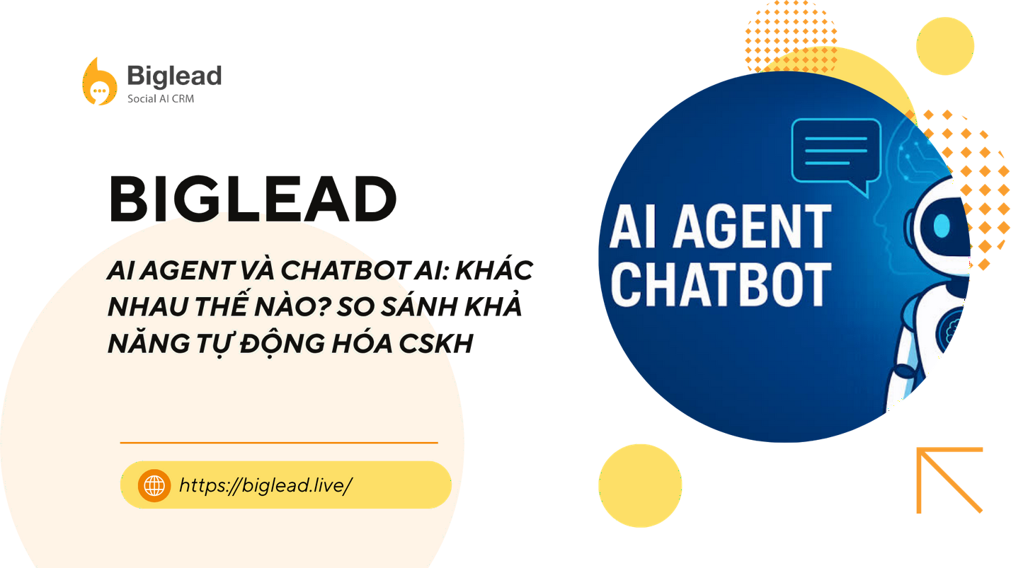 AI AGENT VÀ CHATBOT AI: KHÁC NHAU THẾ NÀO? SO SÁNH KHẢ NĂNG TỰ ĐỘNG HÓA CSKH